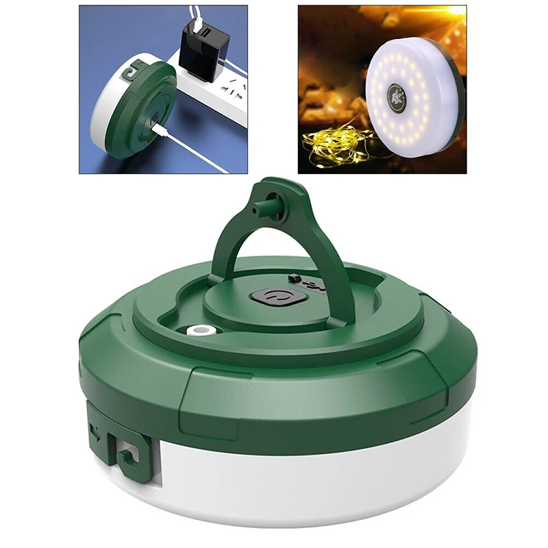 Multiple Light Source Outdoor Lantern USB Rechargeable Celebration Yard Retractable Brightness Tape LED Camping String Lights