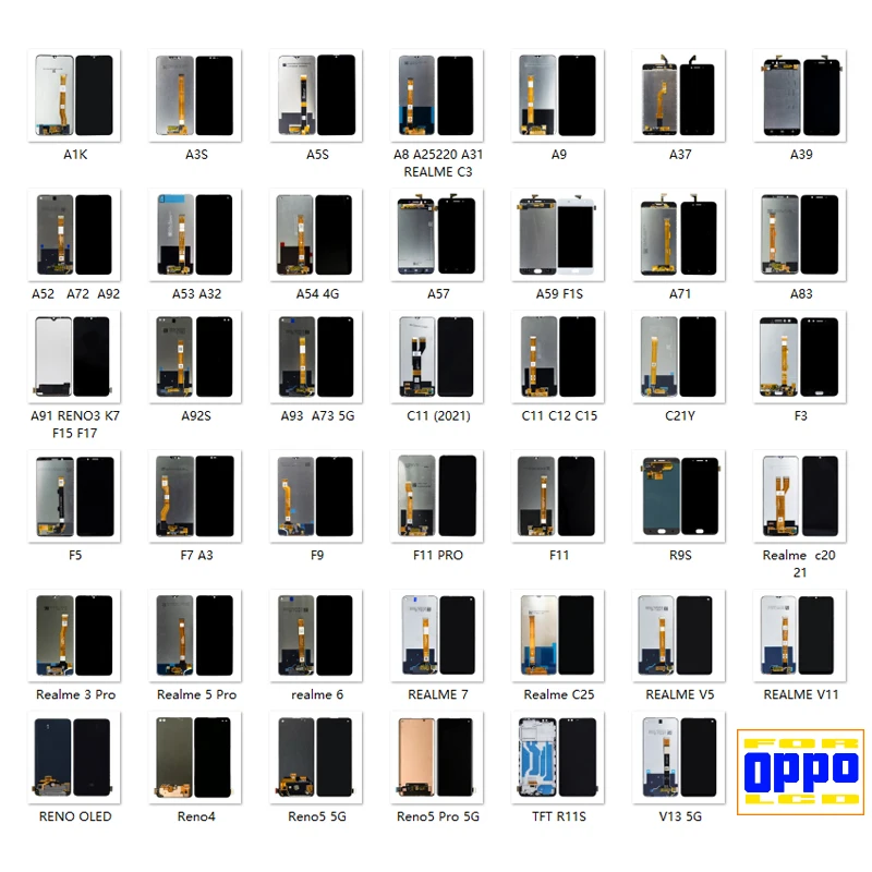 Factory Price Mobile Phone Replacement Lcd Screen For Oppo F1 F3 F5 F7 F9 F11 F15 F17 Pro