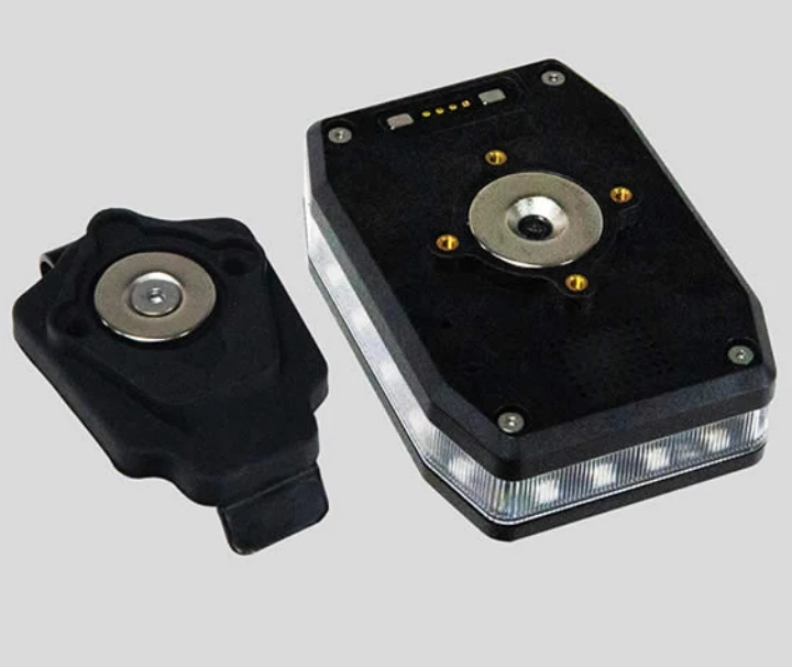 new design tri color magnetic hand free mountable LED flash shoulder light with CE