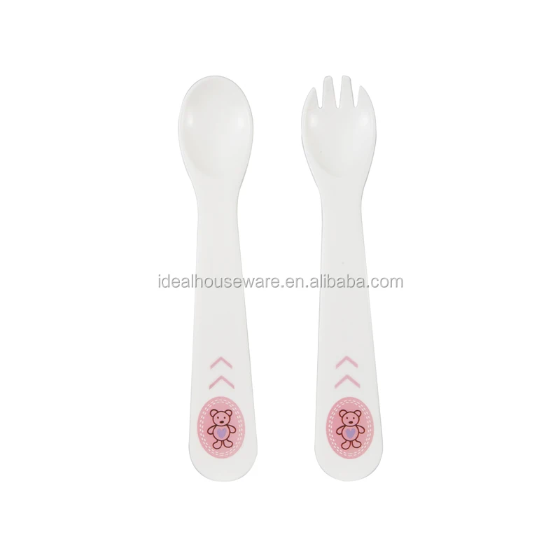 BPA free PP baby spoon and fork set