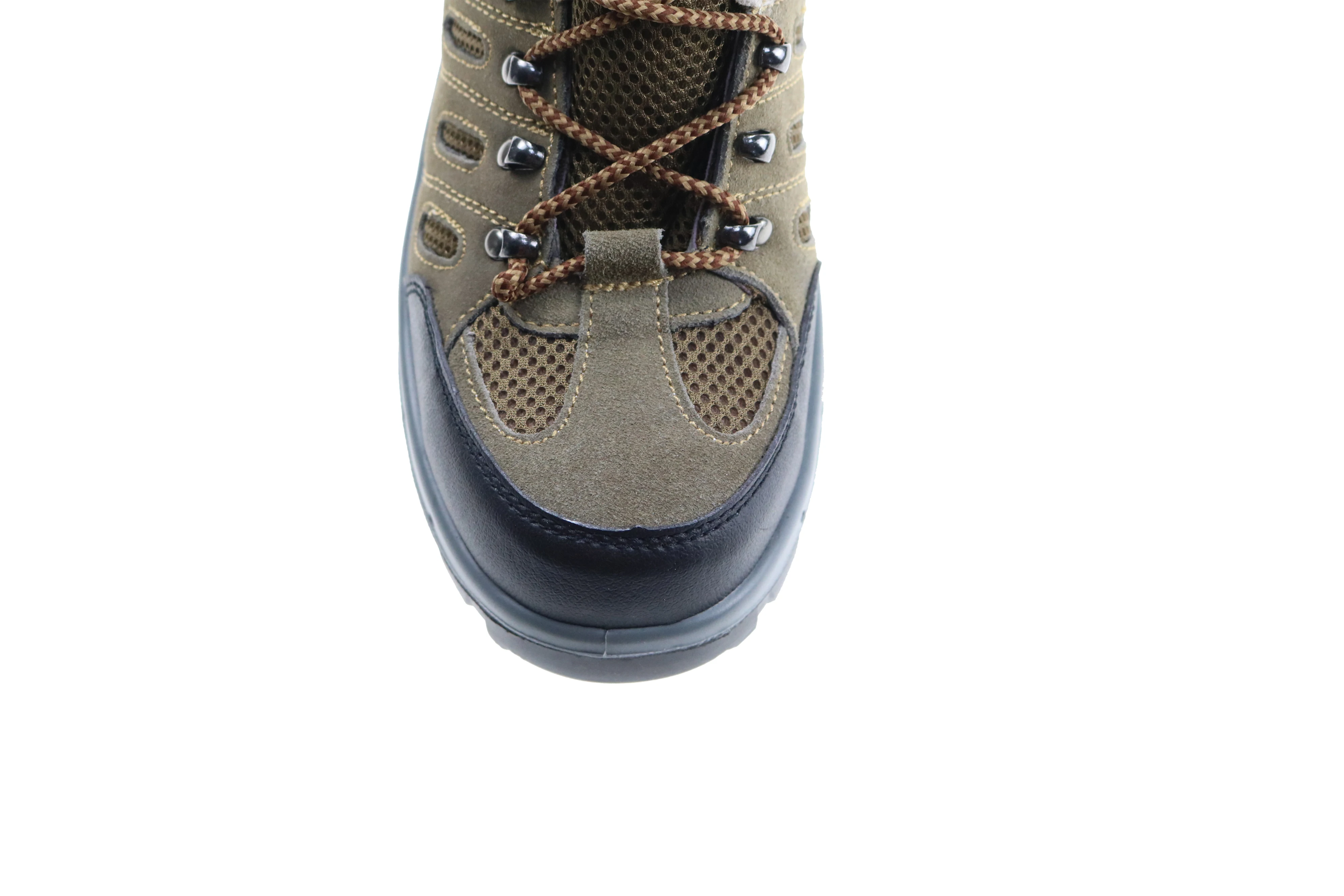 Anti-impact Non-slip shoes men safety work suede leather PU outsole outdoor safety shoes