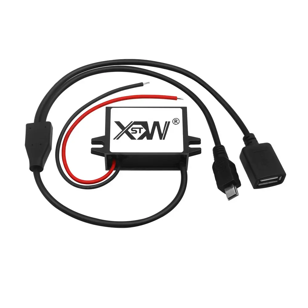 Power Inverter Converter 8V 12V 24V 36V 48V 55V to 5V 3A 15W Micro USB Buck Voltage Regulator for Car Phone LED Charging