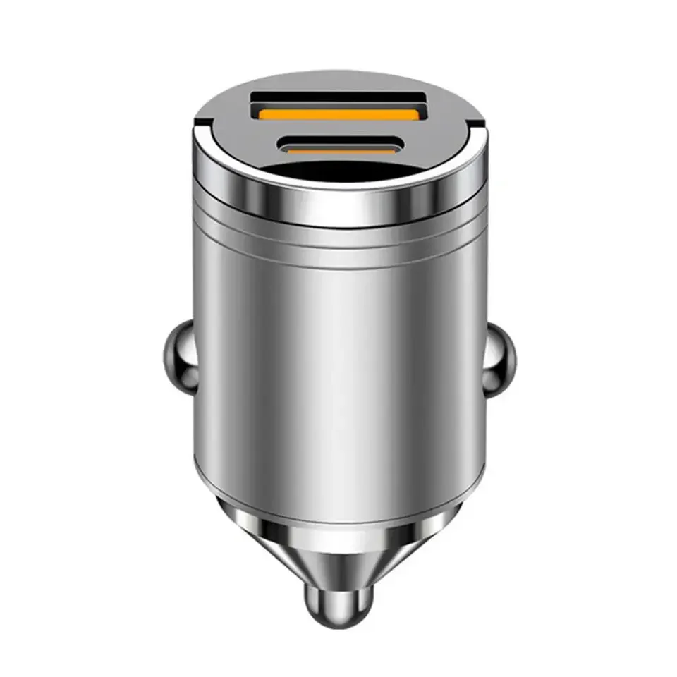 100W/30W Mini USB C Car Charger PD Super Fast Charging Adapter for iPhone 14 Pro Max 13 12 11 Plus Sumsung iPad U2W9
