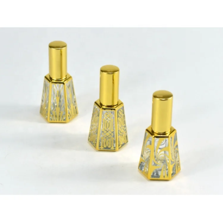 Luxury Empty 12ml Dubai Arabic Middle East Perfume Essential Oil Glass Bottle