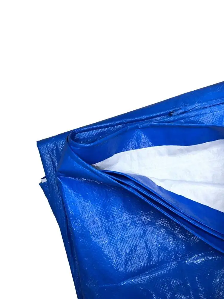 Customized Good Quality 125GSM Tarpaulin Widely Used PE Coated Double Sides Waterproof Outside Cargo Cover Plastic Sheets