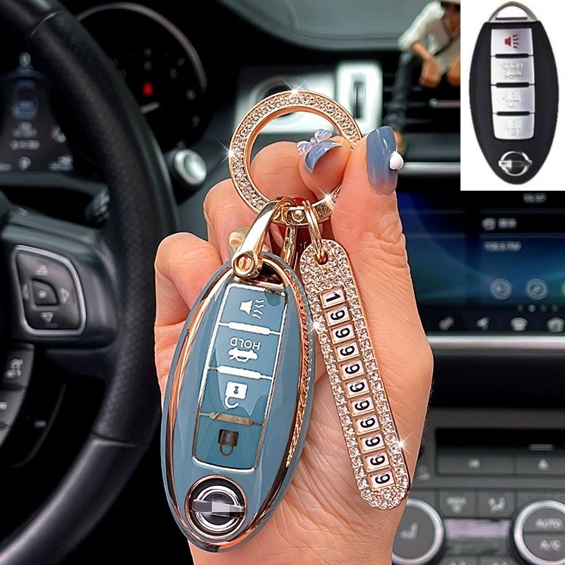 For Nissan Key Case Nissan Key Case KICKS SENTRA LIVINA TIIDA Key Ring Key Ring