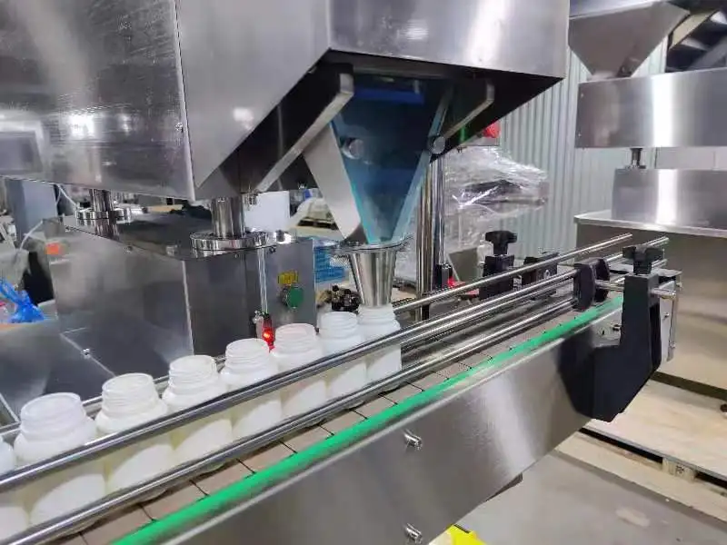 8 Channel capsule  automatic bottle filling counting and packing machine