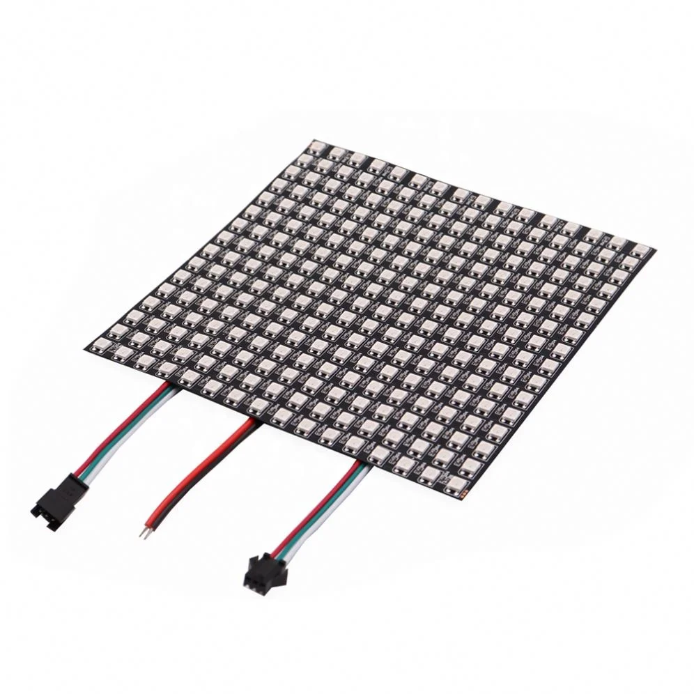 SeekEC WS2812B LED DC5V Digital Flexible Individually Addressable Panel Light WS2812 8x8 16x16 8x32 Module Matrix Screen