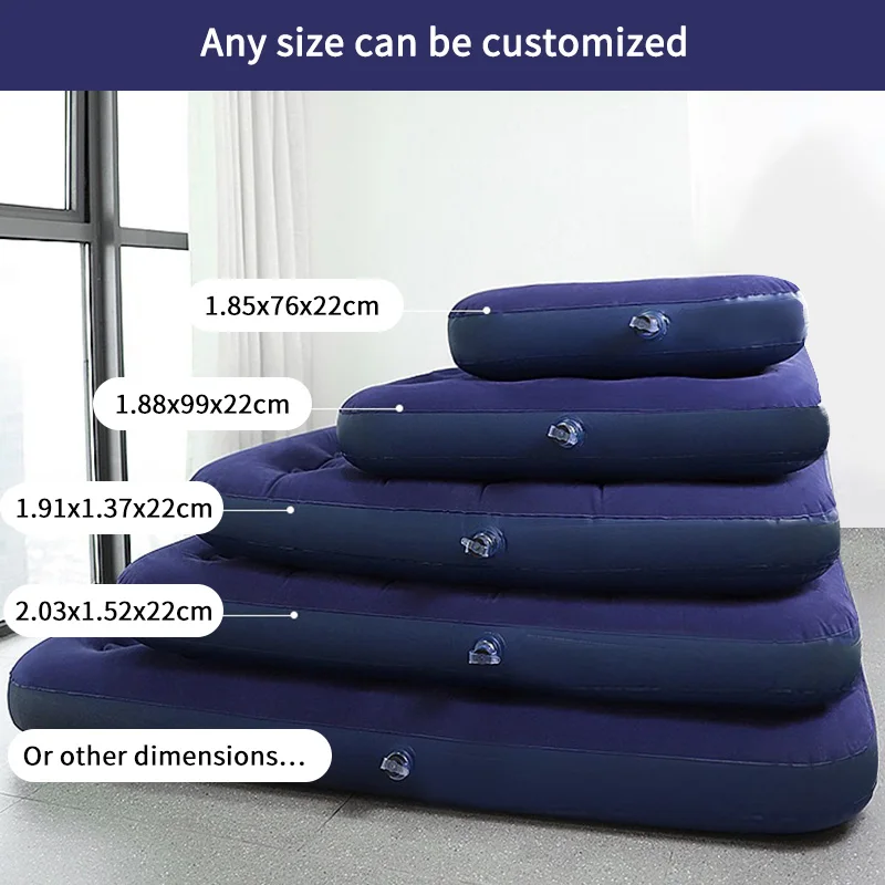 Outdoor inflatable air bed mattress with pump Dampproof Mat Picnic Sleeping Mattresses Hiking Camping Mat