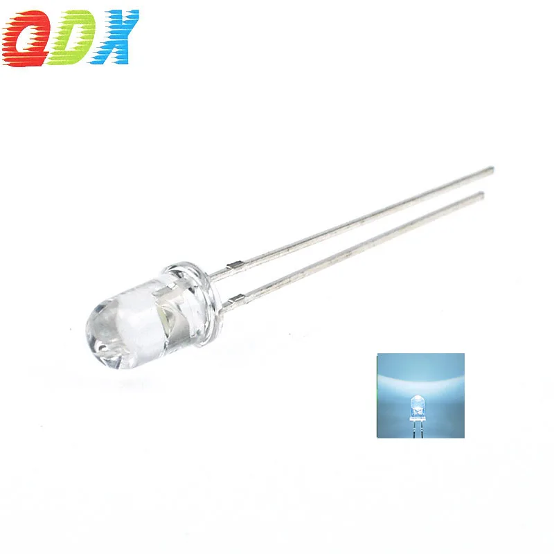 China Factory promotion 5mm led diode white hair white high brightness   led encapsulation series1000pcs/bag