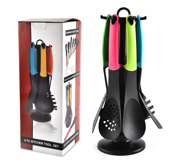 Бытовой антипригарной 6 шт. нейлоновая посуда Чайный сервиз термостойкого кухонная посуда набор силиконовая кухонная утварь