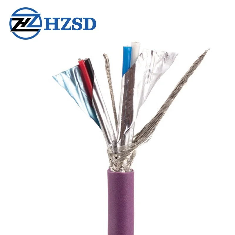 Profinet Bus Cable Shielded SFTP Multi-strand Industrial Ethernet Twisted Pair Highly Flexible Drag Chain Server Network Cable