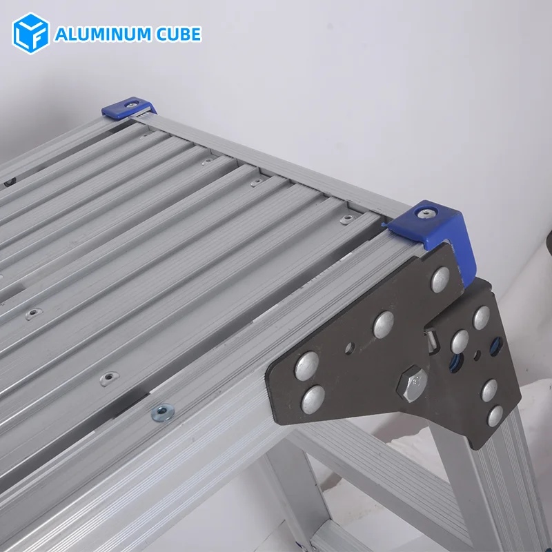 Adjustable Extendable Aluminum Alloy Work Platform Stool Horse Saddle Bench for Outdoor & Warehouse Use