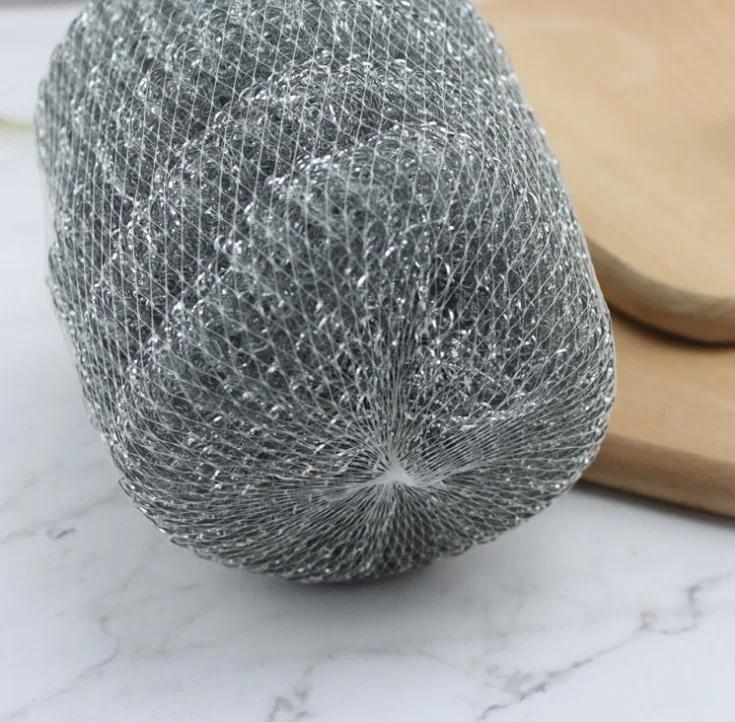 Galvanized Mesh Stainless Steel Scourer Sponge Scrubber Pot Cleaning