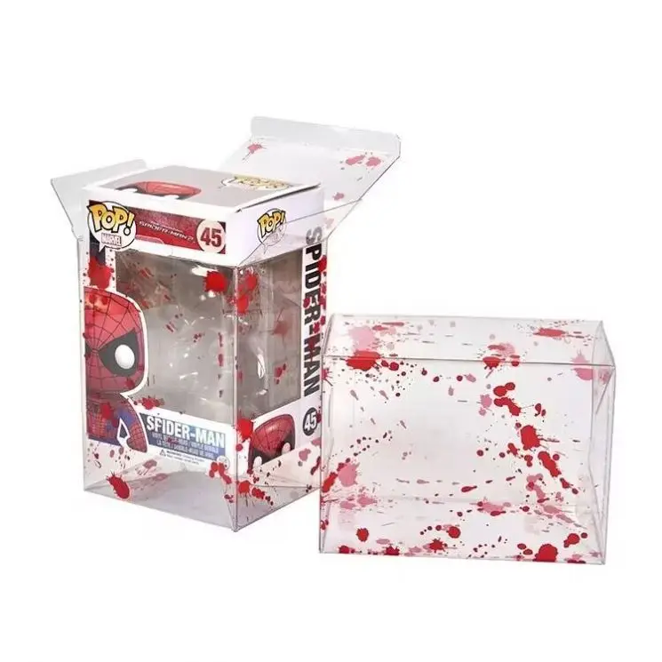 XiMan Custom Toy Packaging Funko Pop Protector .6mm Glow Plastic PET PVC Firm Protector Pack Funko Pop With Light
