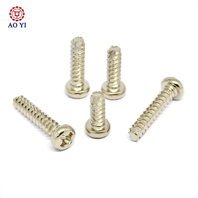 Stainless steel 304 pan head phillips type tail cutting self attack flat tail M2M3 PT