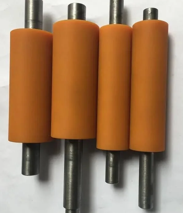 Custom industrial silicone rubber roller PU rubber coated rubber roller