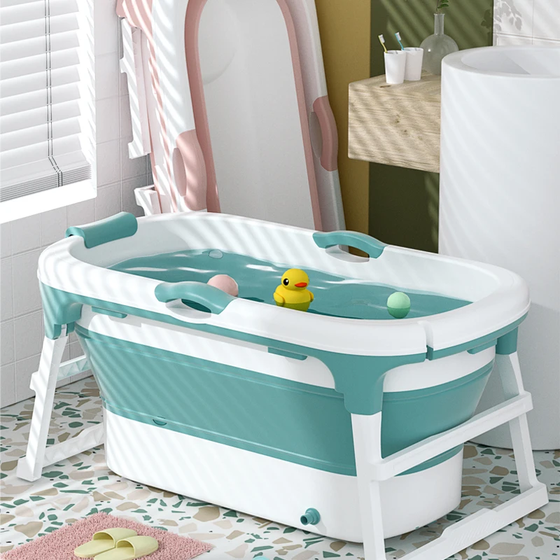
Multifunctional Foldable Adult Bathtub Plastic Anti-Slip Folded Baby Children Bath Tub With Lid 