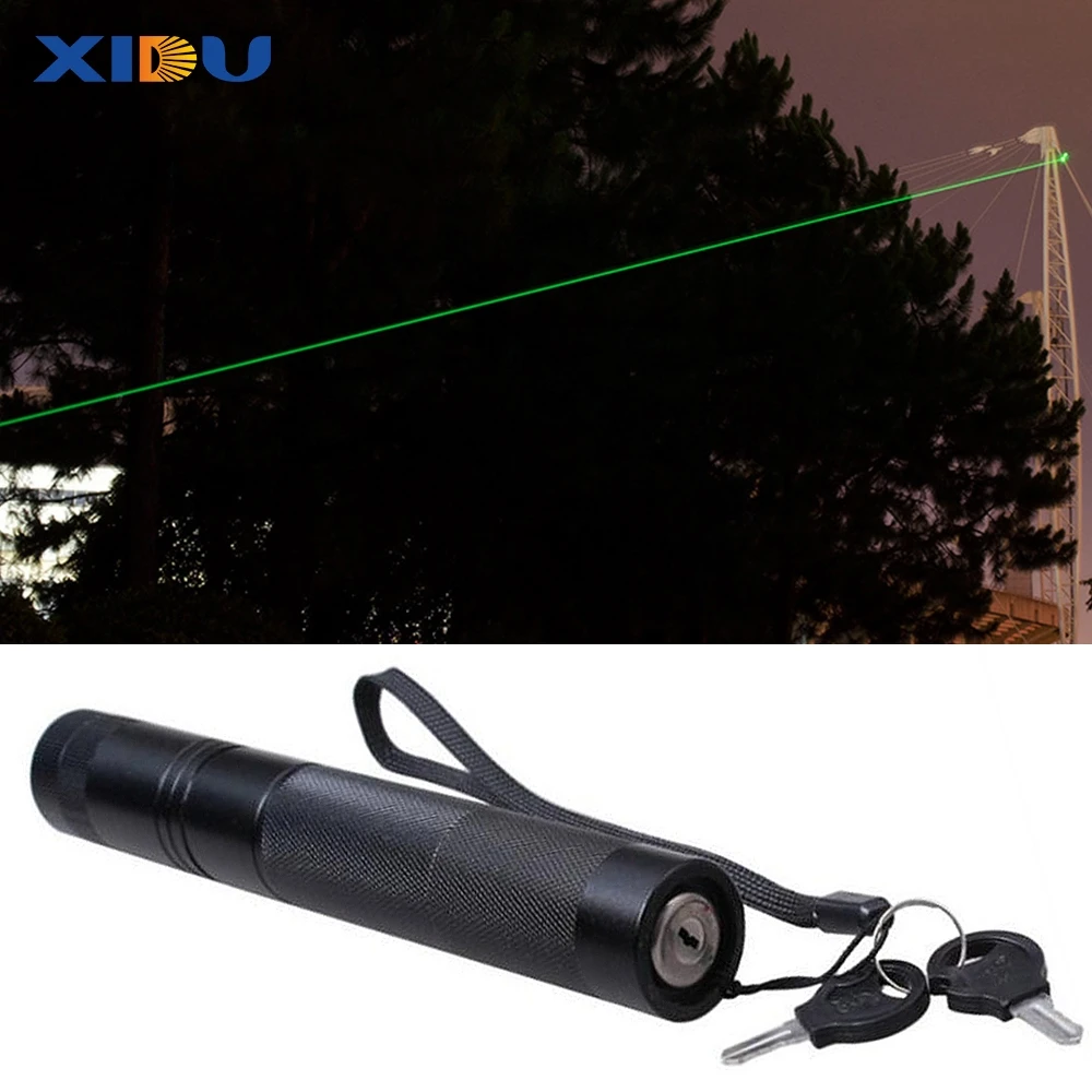 XIDU Green Laser Sight 303 Pointer High Powerful Device Adjustable Focus Lazer laser Pen Head Burning Match laser pointer pen