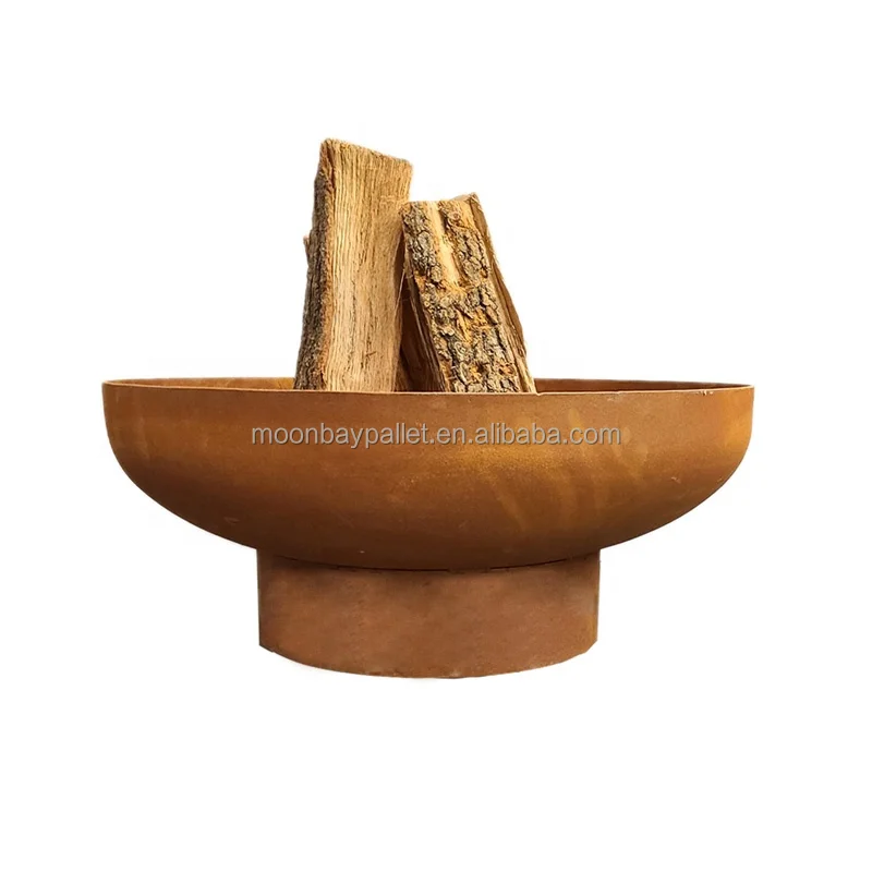 Corten Steel Gas Fire Place Professional Supplier Safety Bio Fuel Burner Free Standing Propane Metal Outdoor Fireplace