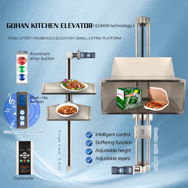 Food lifter automatic platform small lifting platform electric platform lift