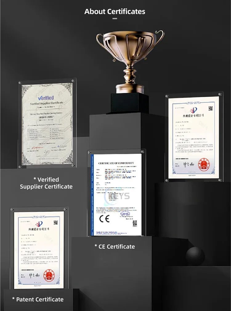 Bronze fountain youfine certificate