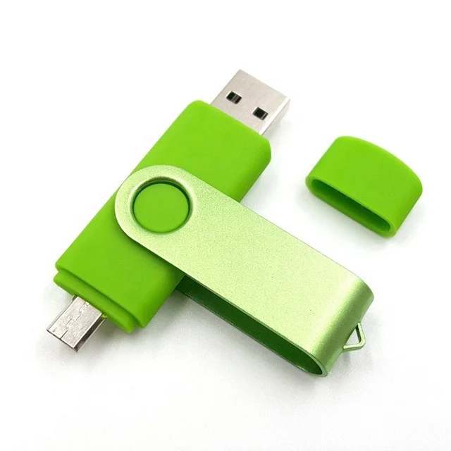 Low Price electronic gadgets Brand New pen Drive 16gb 32gb 64gb 128gb 2 in 1 Metal swivel OTG Usb Flash Drives