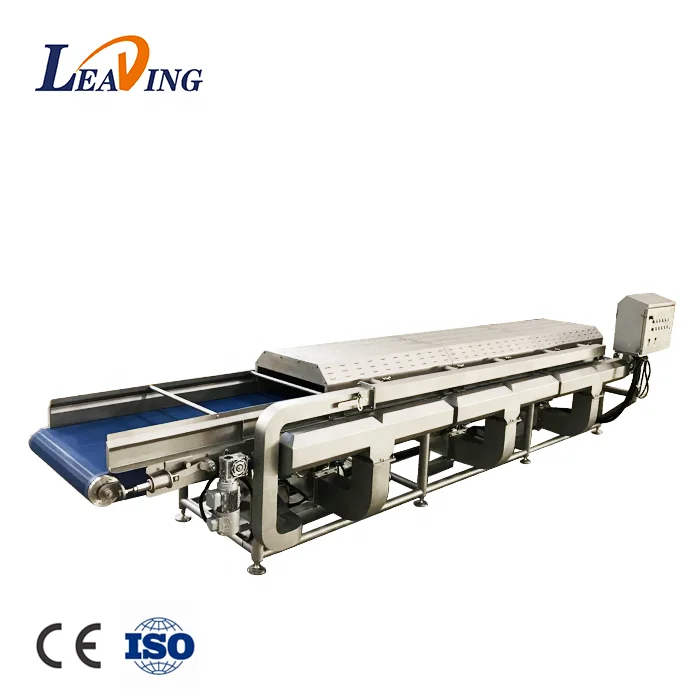 Fruit vegetable air blow washing drying waxing sorting processing line machine