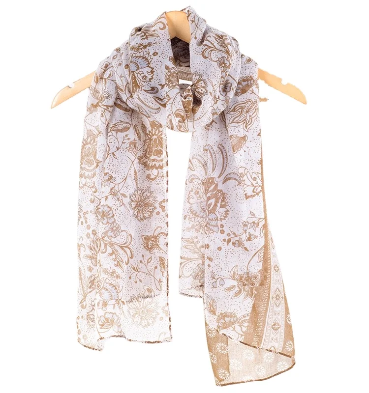 Custom design digital print 90cm luxury ladies new scarf