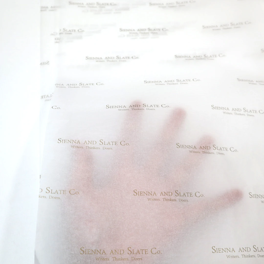 Custom Foil Stamping Tissue Paper Wrapping Paper For Clothing Packaging