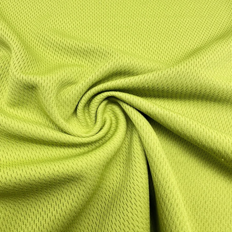 Factory QUICK-DRY/Breathable mesh 100 polyester eyelet bird eye mesh sports jersey sportswear fabric