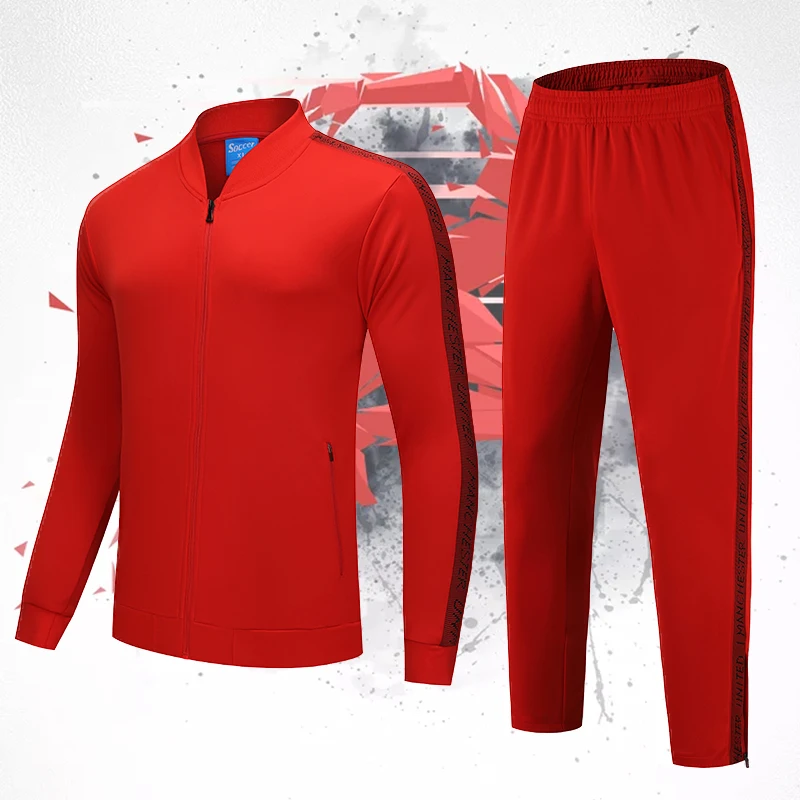Men Tracksuit Set Autumn Spring Sportswear Zipper 2 Piece Sets Sweat Suit Sporting Fitness