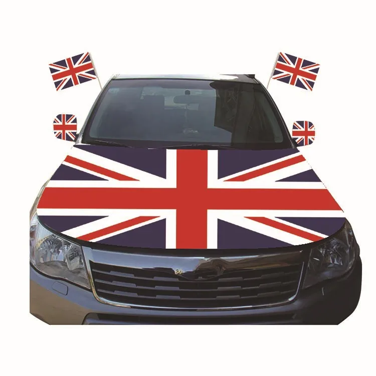 Hot Selling Cheap Fabric Polyester Custom Logo All Countries Engine Car Hood Cover Flag With Logo