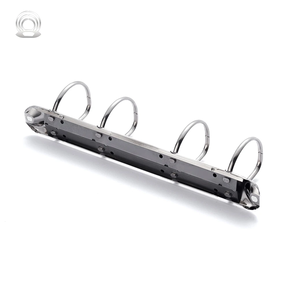 Wholesale Metal Loose Leaf Binder Clips 4 Holes Ring Binder Mechanism Stationery File Folder Accessories for Diary Book