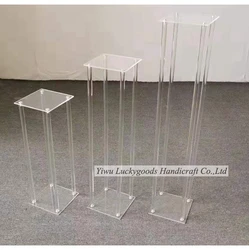 LK20191125-8 high quality clear acrylic flower stand table centerpieces  for wedding decoration