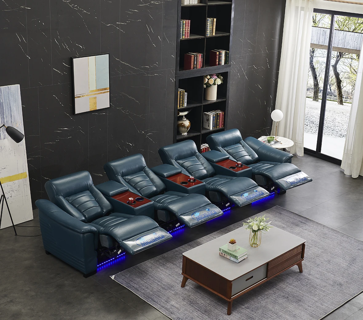 2024 Guangdong modern Living room furniture Office furniture leather sofas, sectionals sofa set furniture designs