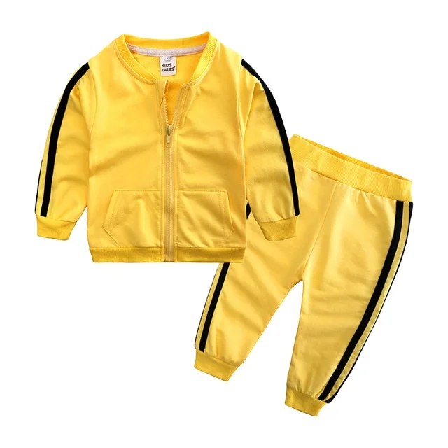 Newborn Toddler Baby Boys Girls Clothing Sets Autumn Infant Cotton Casual Tracksuits Kids Clothes Coat + Pants 2Pcs Sports Suits