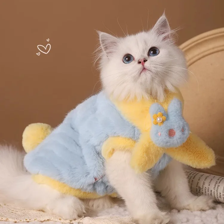 Cat clothes Autumn Winter warm Devon kitten vest Winter coat layer cute winter cat pet