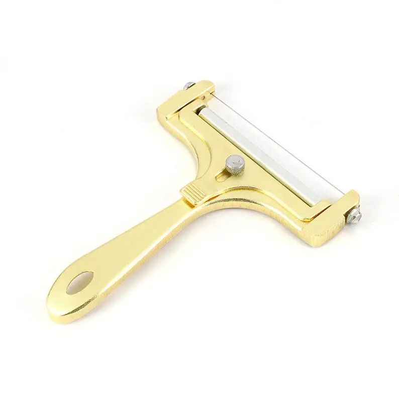 Stainless Steel Wire Cheese Slicer, Adjustable Thickness Cheese Cutter for Soft, Semi-Hard Cheeses Kitchen Cooking Tool