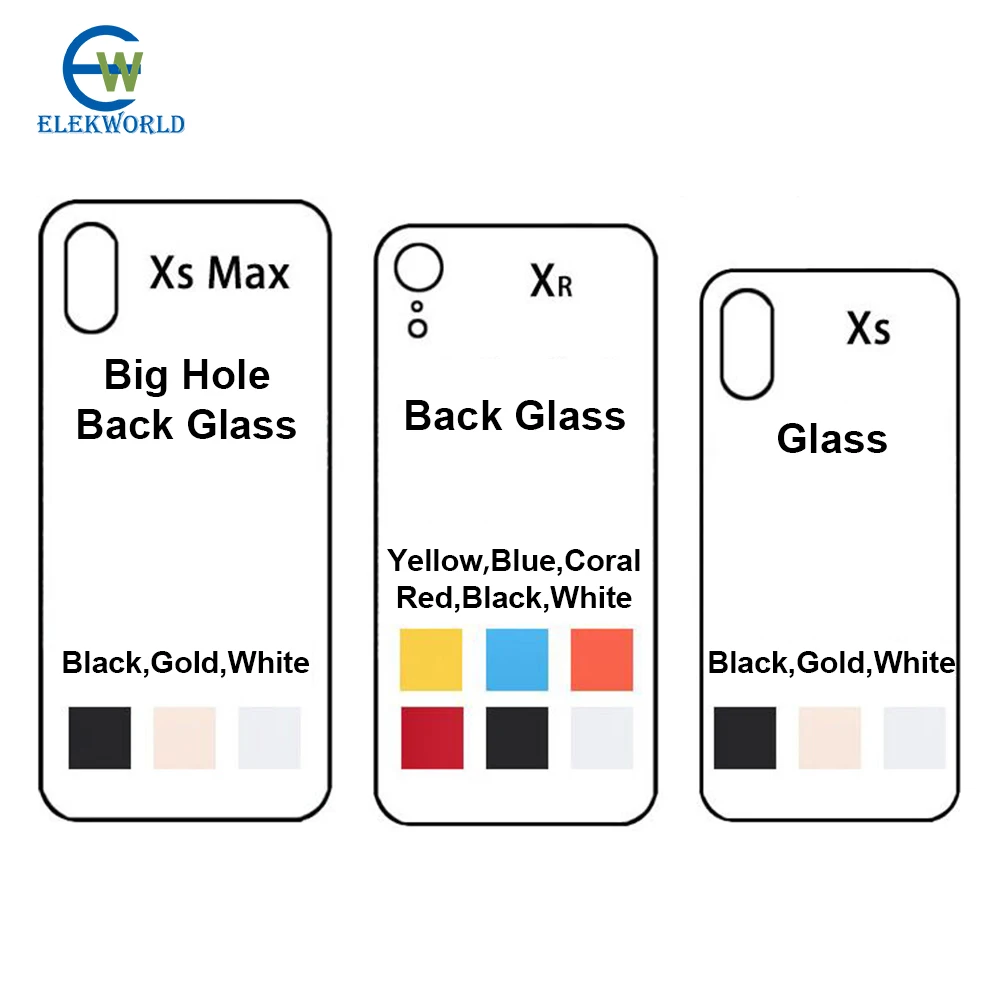 Популярное заднее стекло с большим отверстием для iPhone X 12 13 14 11 Pro Max 8 8P XR XS max SE2 задняя