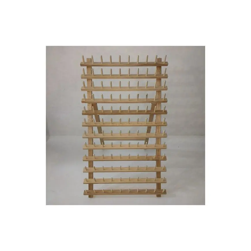 Factory Wholesale Price 120spools Embroidery Wooden Thread Racks Thread Wood Craft Manufacturer