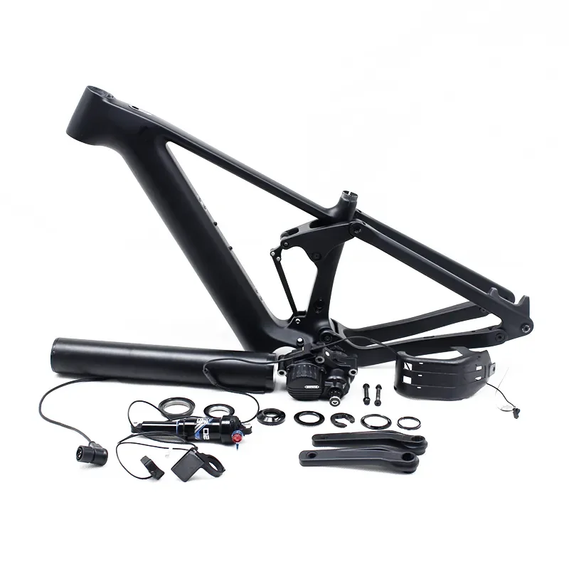 Electric Bike Carbon Frame Light Carbon Fiber E-Bike Frame Bafang 29er Full Suspension E-Mtb Carbon Frame For Mountain Bike