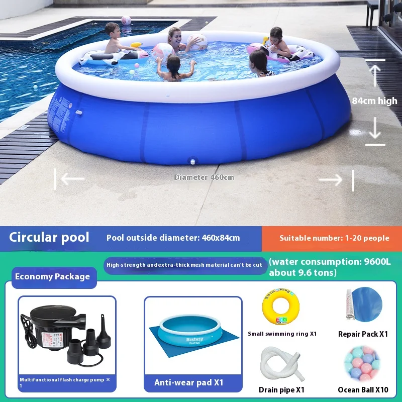 Factory New Wholesale  Family Rectangular Frame Above Ground PVC Swimming Pool Above ground pool