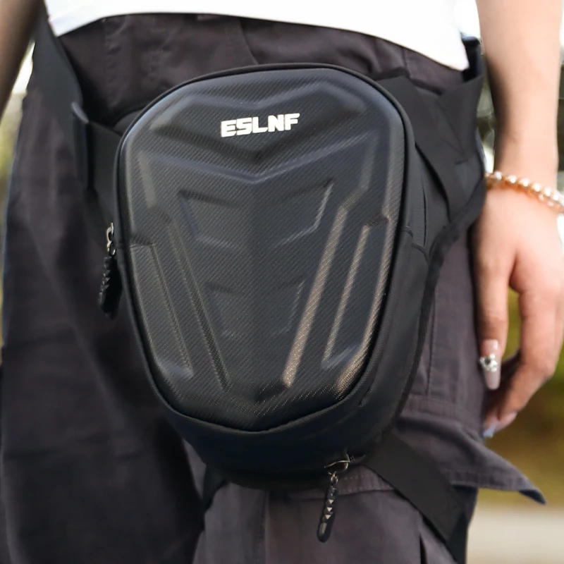 EVA Hard Shell Waterproof Waist Leg Bag Crossbody Motorcycles Leg Bag for Riding Travel Climbing
