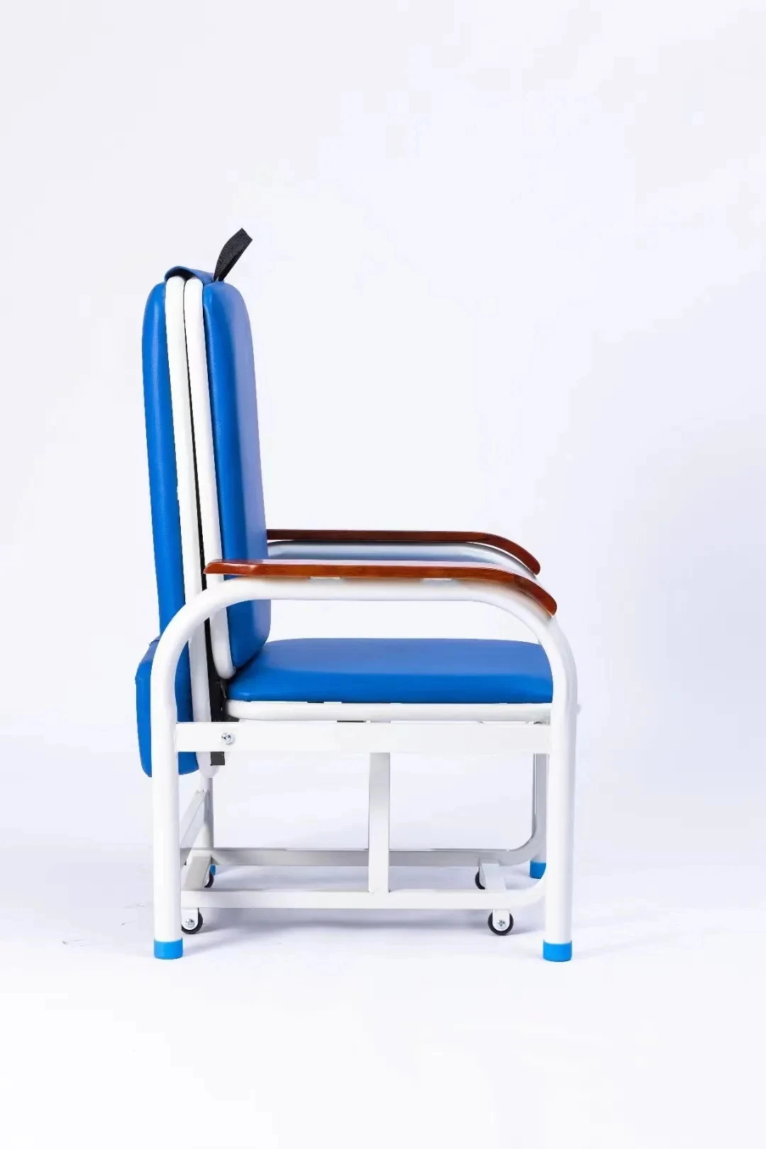Hospital clinic folded sofa chair waiting area chair armrest carbon steel high quality medical furniture accompany chair