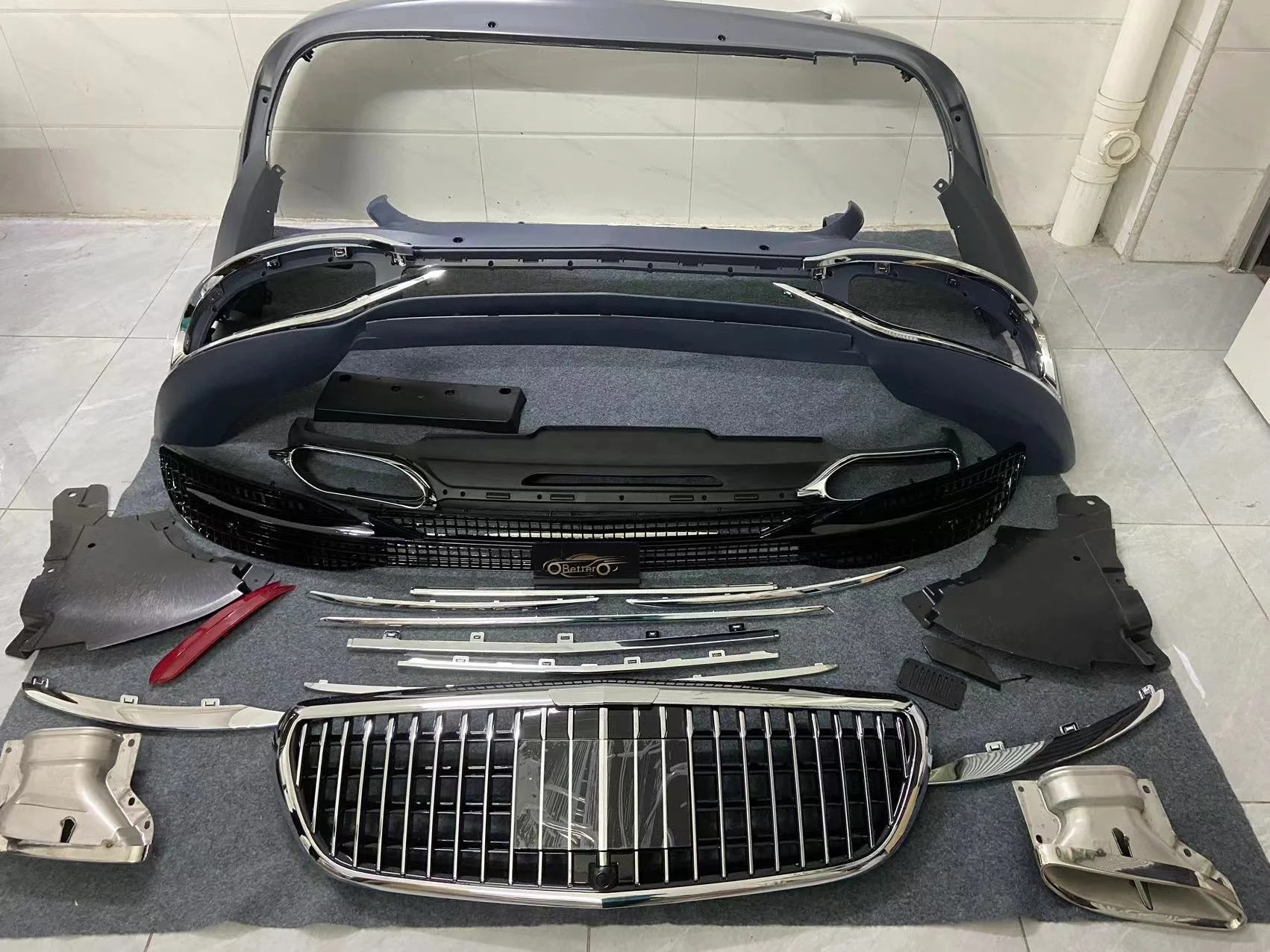 Лучший высококачественный Комплект кузова автомобиля для Mercedes Benz E class w213 2016-2020 в стиле Maybach, передний и задний бампер