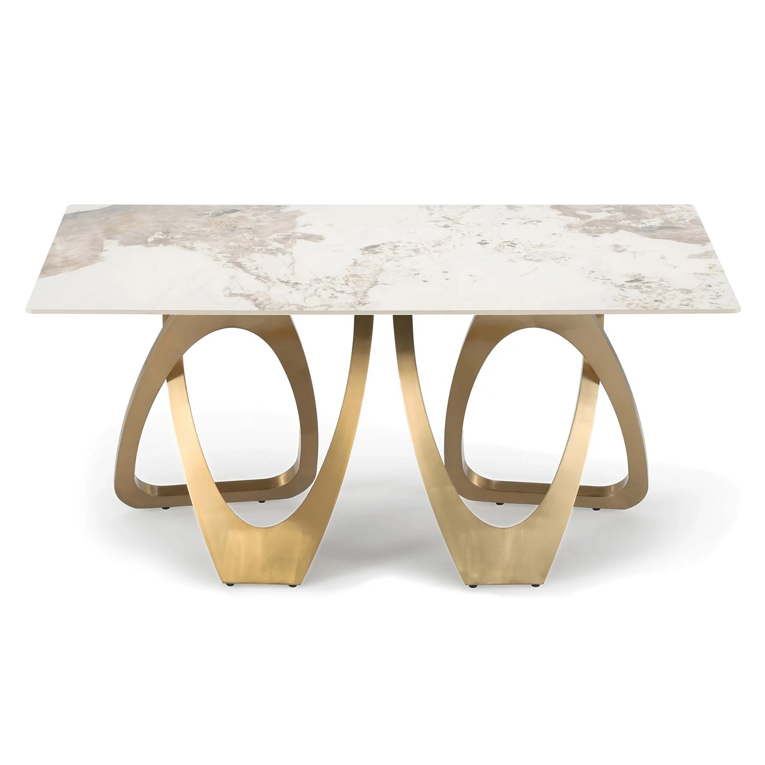 BOTON STONE Porcelain Marble Dinning Room Modern Rectangular Table Black Sintered Stone Dining Tables