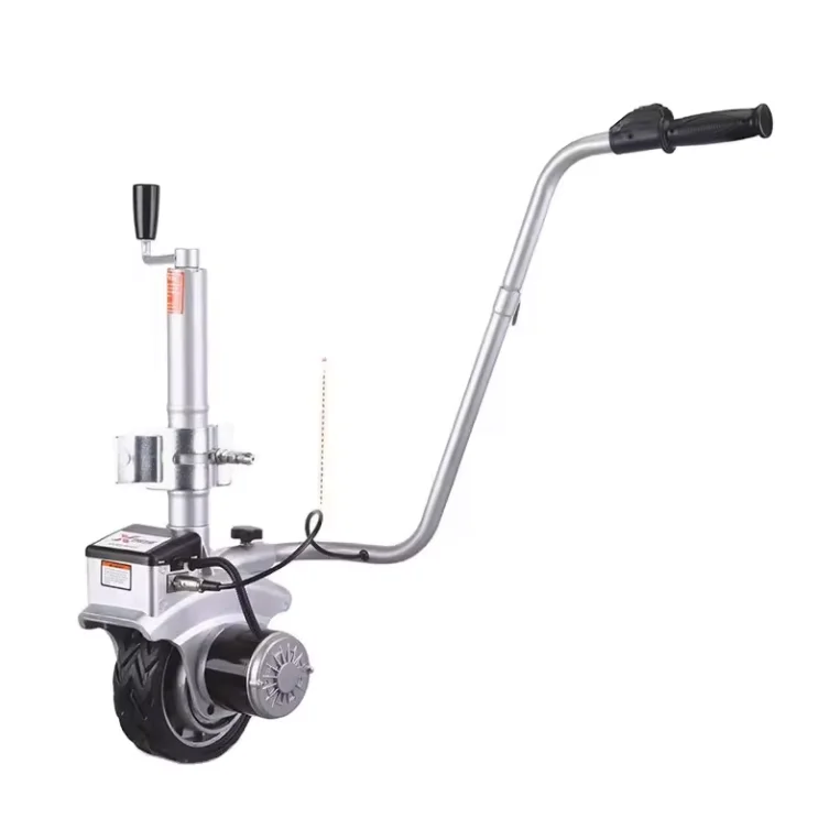 Wheeled 5000 lb Motorised Jockey Wheels 12V Electric Dolly Boat Trailer Mover Jack