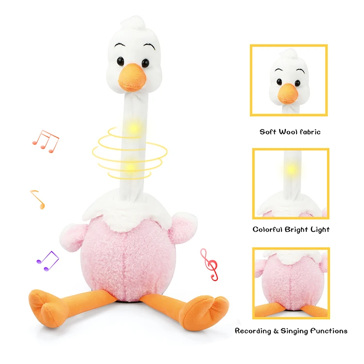 Amazon Electronic Dancing Ostrich talking singing Ostrich for Kids