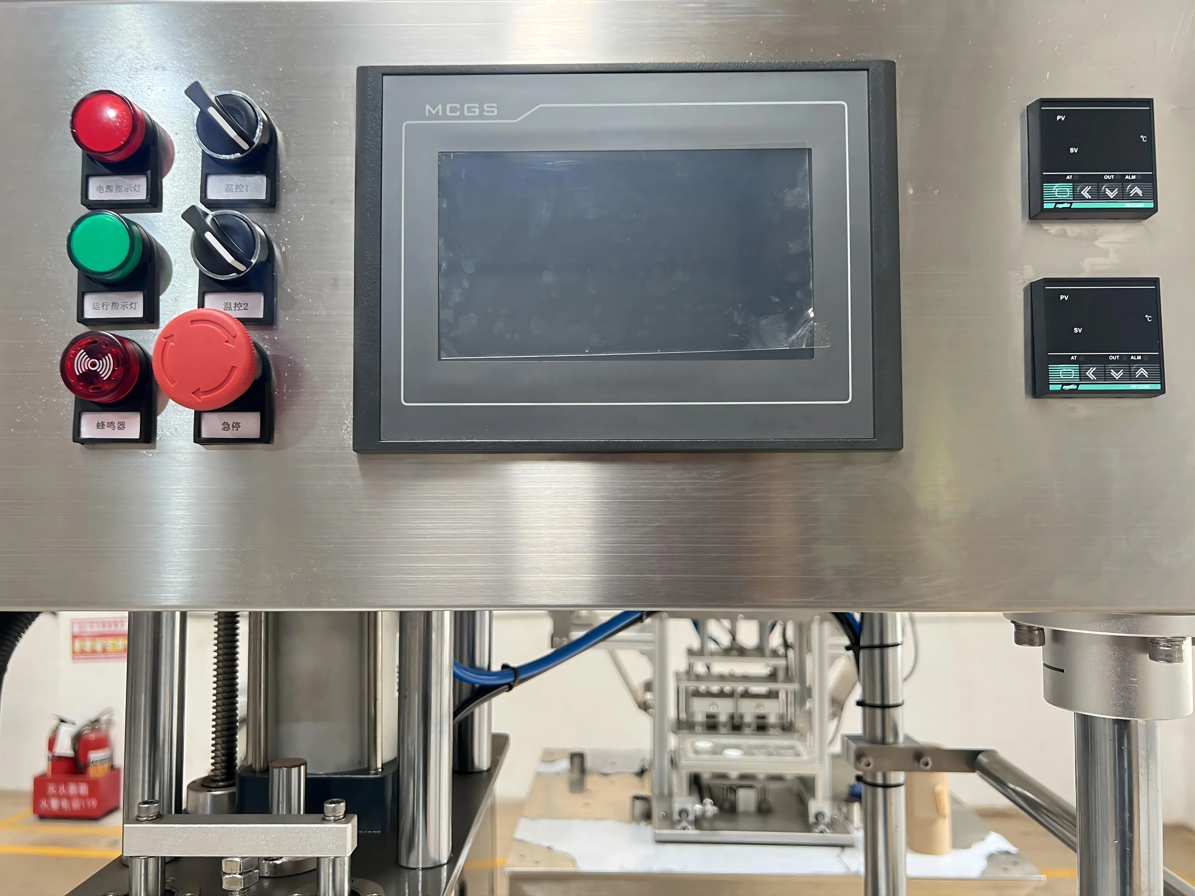 China Manufacture Automatic Food Dry Fruit Roll Aluminum Foil Container Sealer Seal Machine